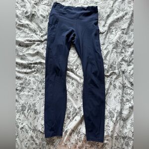 Fabletics dark blue PureLuxe leggings with side pockets